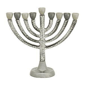 חנוכייה אלומיניום מרוקע