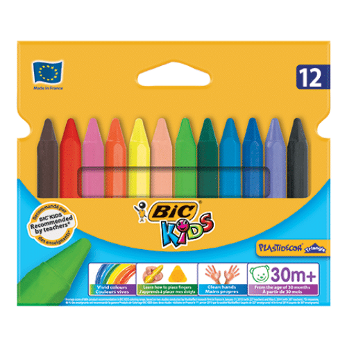 צבעי פסטל לילדים, 12 צבעי פסטל נקיים וחזקים לפעוטות וילדים