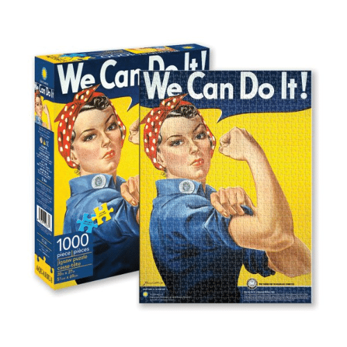 פאזל we can do it, פאזל 1000 חלקים בעיצוב פוסטר וינטאג' מפורסם